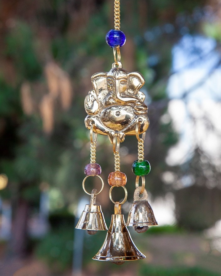 Ganesha Chime W/ Bells & Beads BS363