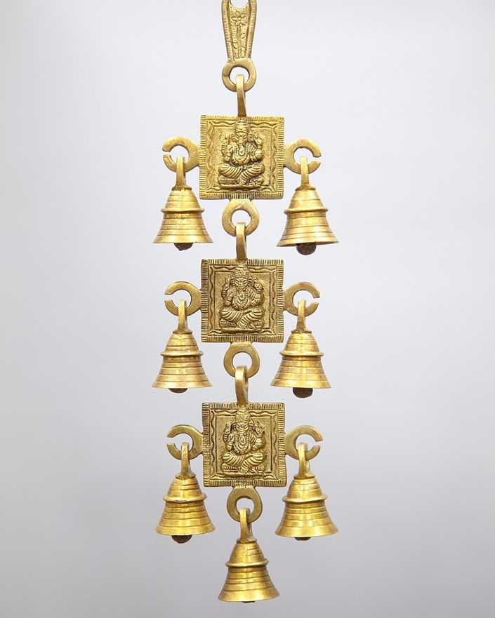 Solid Brass Ganesha Chime BS369