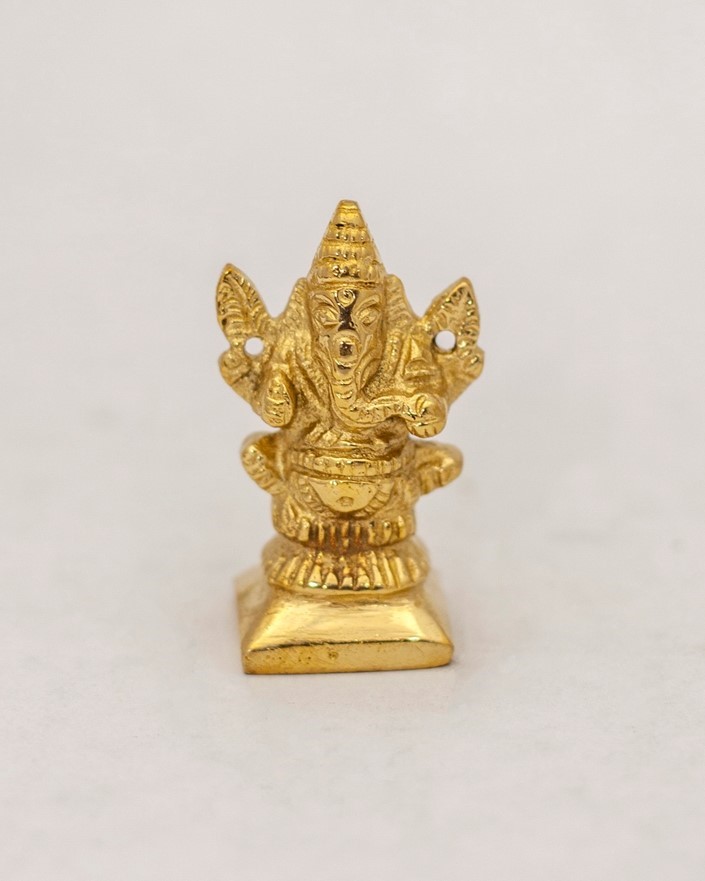 Seated Brass Ganesha BW559