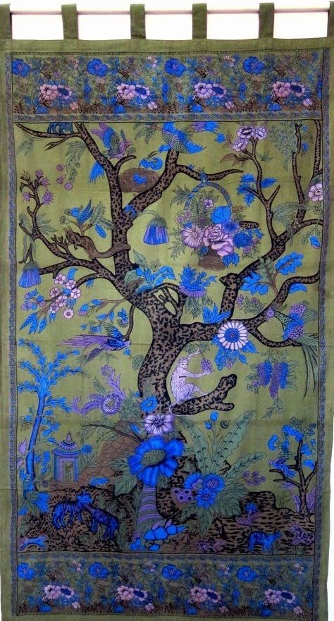 Tree of Life Print Curtain CT051-02