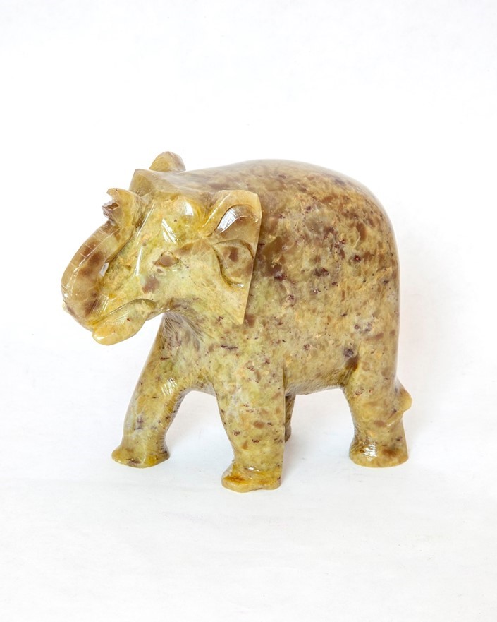 Solid Soapstone Elephant JL761