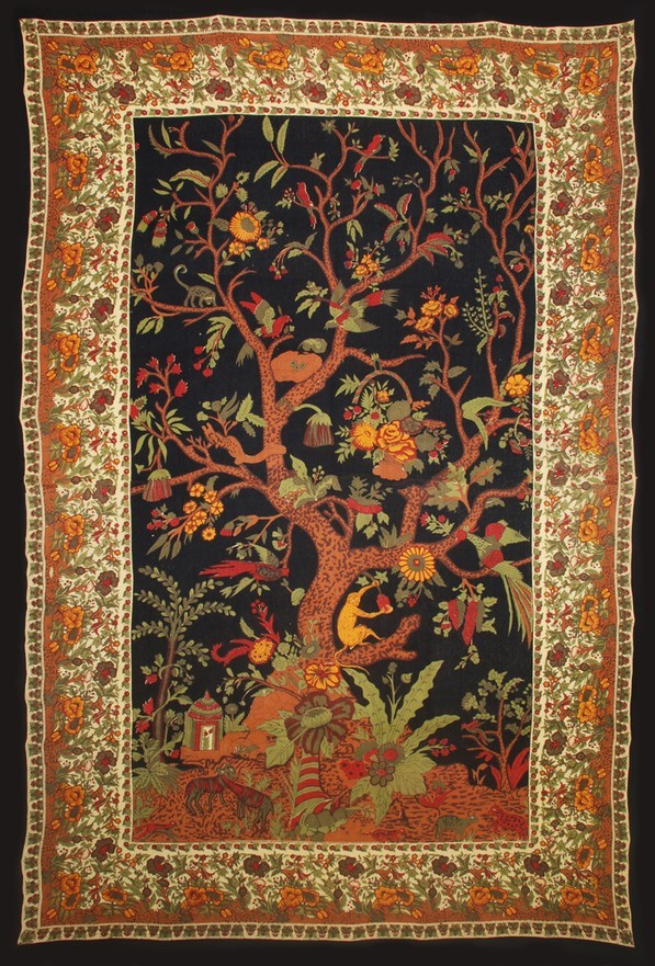 Tree Of Life Tapestry On Black 051-05