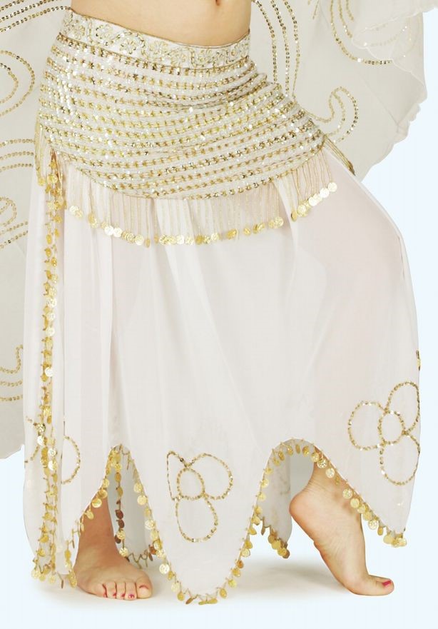 Chiffon Skirt With Sequins SP436