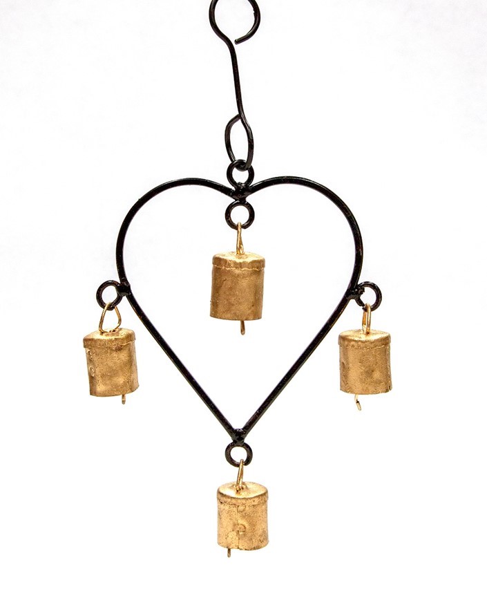 Iron Heart Chime With 4 Bells TS102