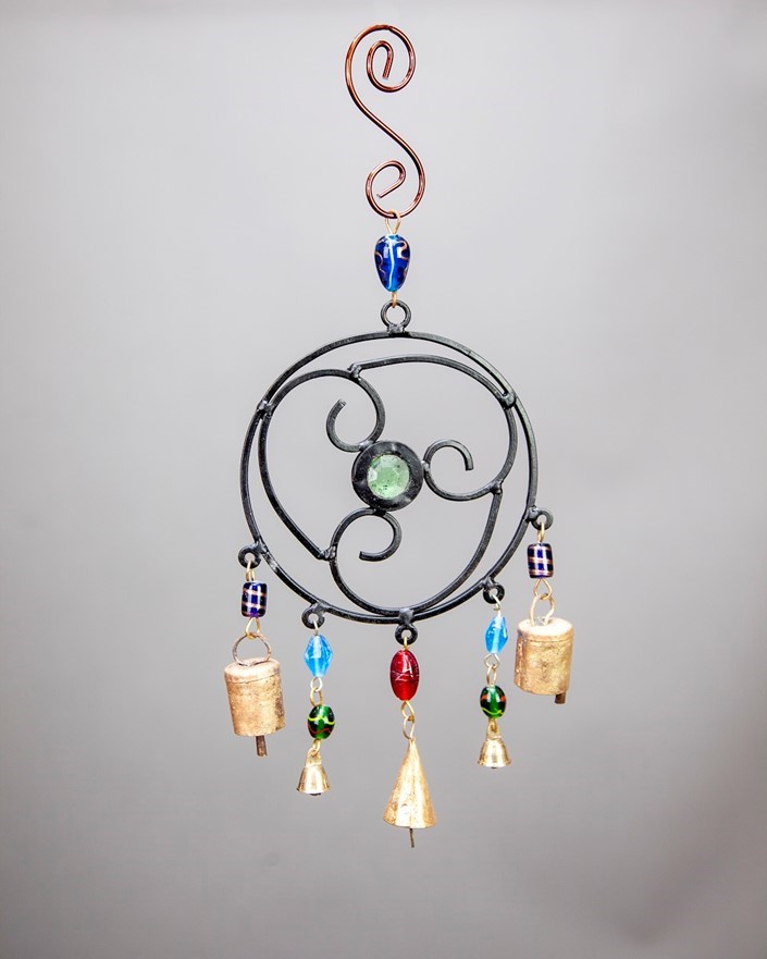 Celtic Wind Chime W/ Glass Accents TS114