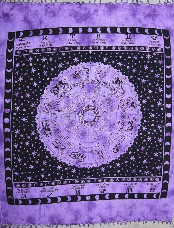 Heavyweight Cotton Zodiac Tapestry <br> (Full Size Only) 406-02
