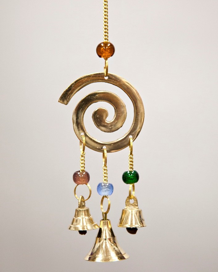 Brass Spiral Design Chime BS384