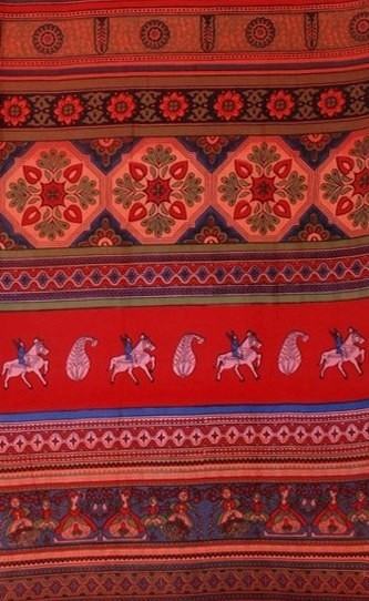 India Arts Cotton Handloom Kalamkari Tapestry 113-06