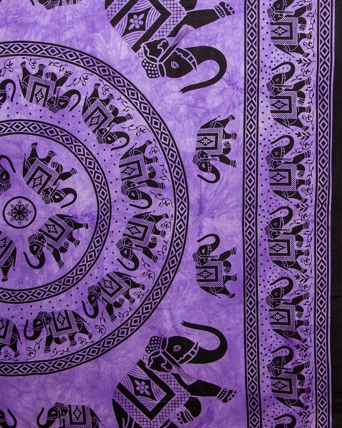 India Arts Elephant Mandala Tapestry<br>(Full Size Only) 353-02