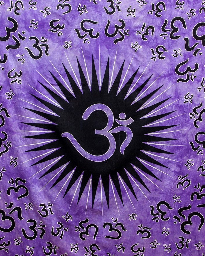 India Arts Om Cotton Sunburst Tapestry<br>(Full Size Only) 355-03