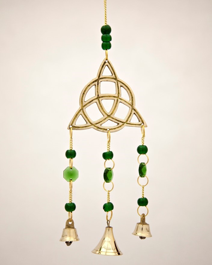 Celtic Triquetra Chime W/ Beads BS334