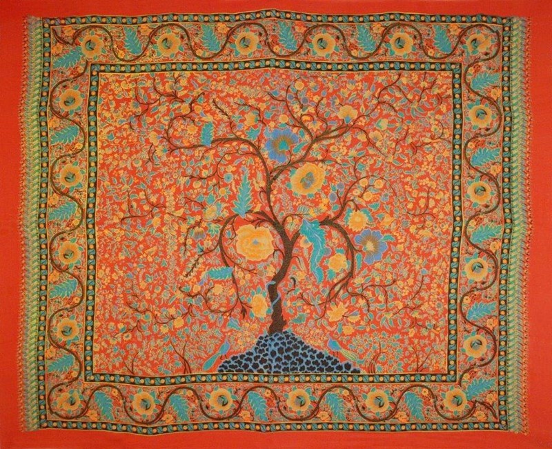 India Arts Horizontal Tree Of Life Tapestry<br>(Full Size Only) 024-09