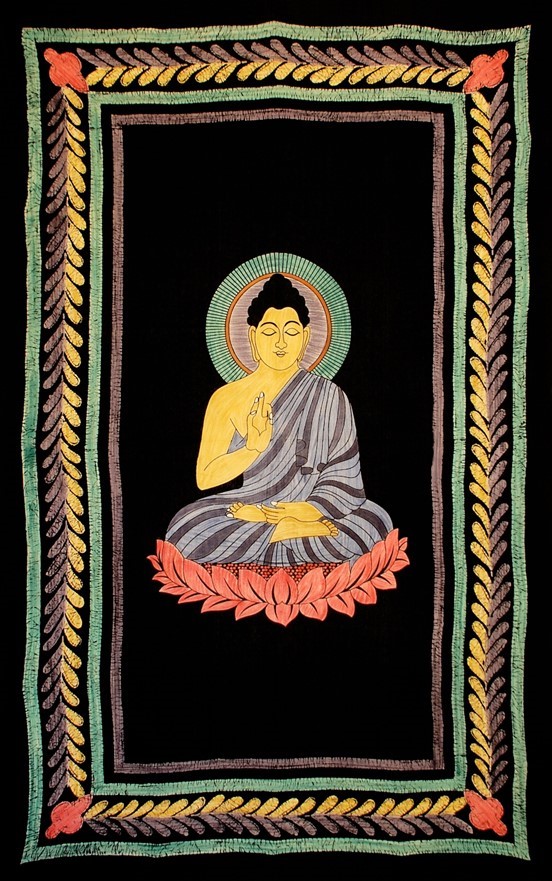 India Arts Handbrushed Buddha Tapestry 420-03