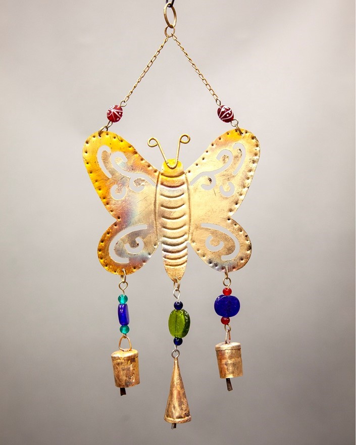 Butterfly Chime With Bells And Beads TS753