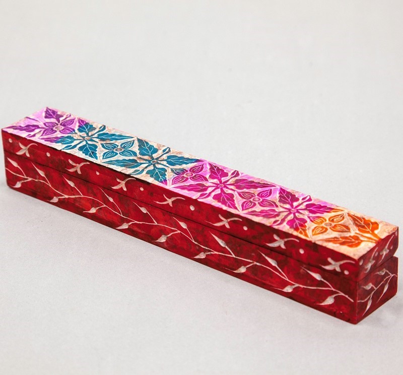 India Arts Tie Dye Incense Burner Box JL905