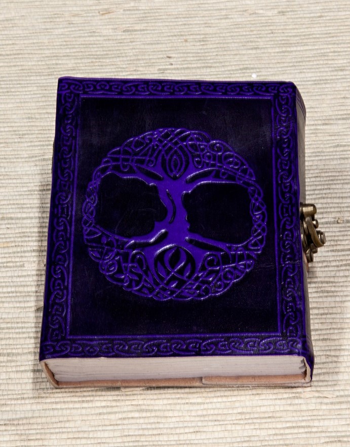 India Arts Leather Celtic Tree Journal W/ Latch PM175-05