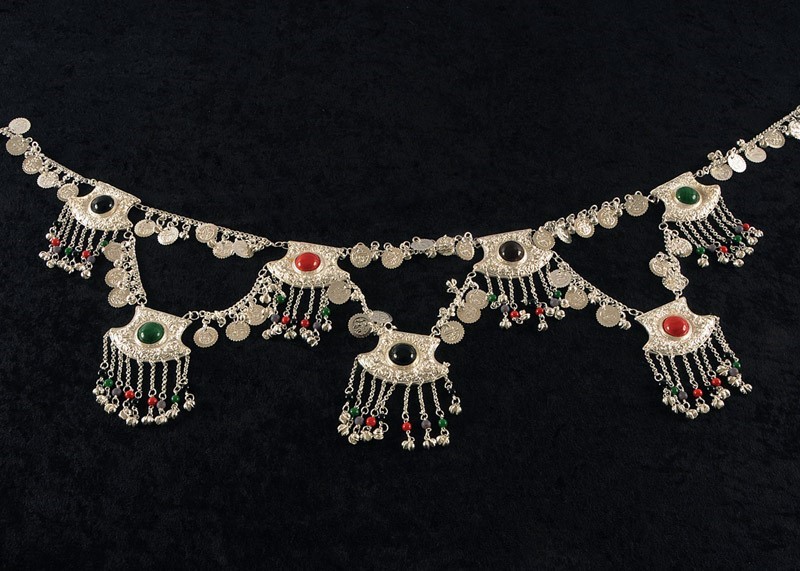 Belt With Bells And Multi Color Stones JM318