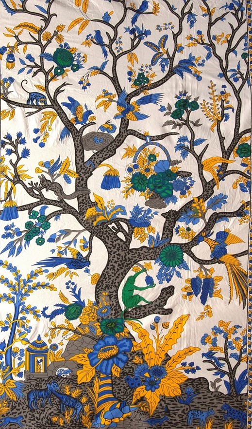 India Arts Vertical Tree Of Life Cotton Tapestry 051-11