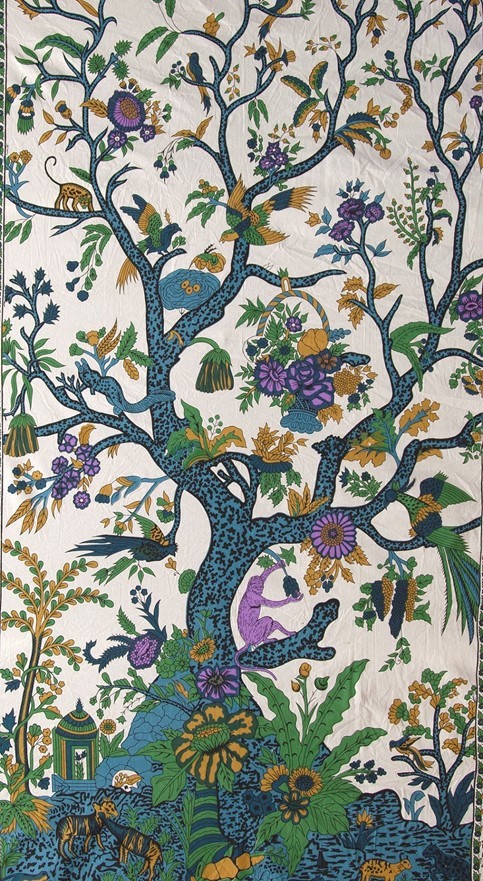 India Arts Vertical Tree Of Life Cotton Tapestry 051-12