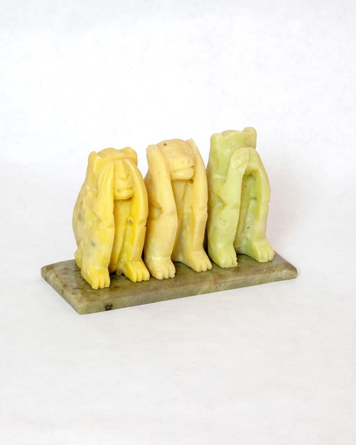 Soapstone/Resin 3 Wise Monkeys JL887
