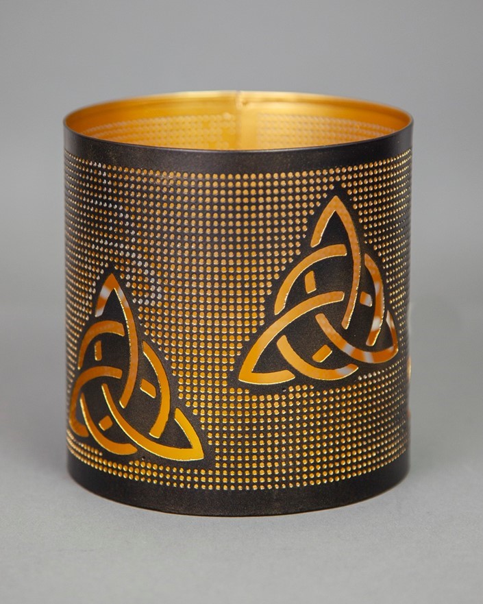 Candle Holder W/ Triquetra CH153