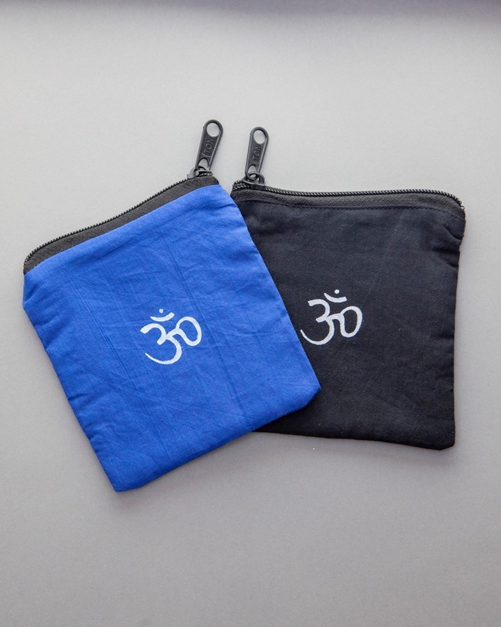 Handblocked Cotton OM Bag With Zipper SC089