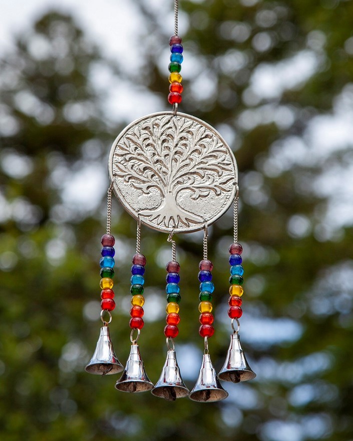 Brass Beaded Tree Chime BS379