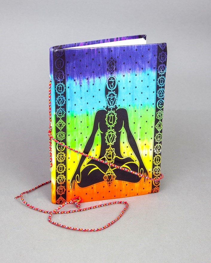 India Arts Cotton 7 Chakra Writing Journal PM154