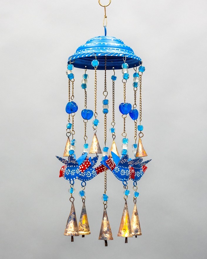 Bird Windchime W/ Glass Beads TS817