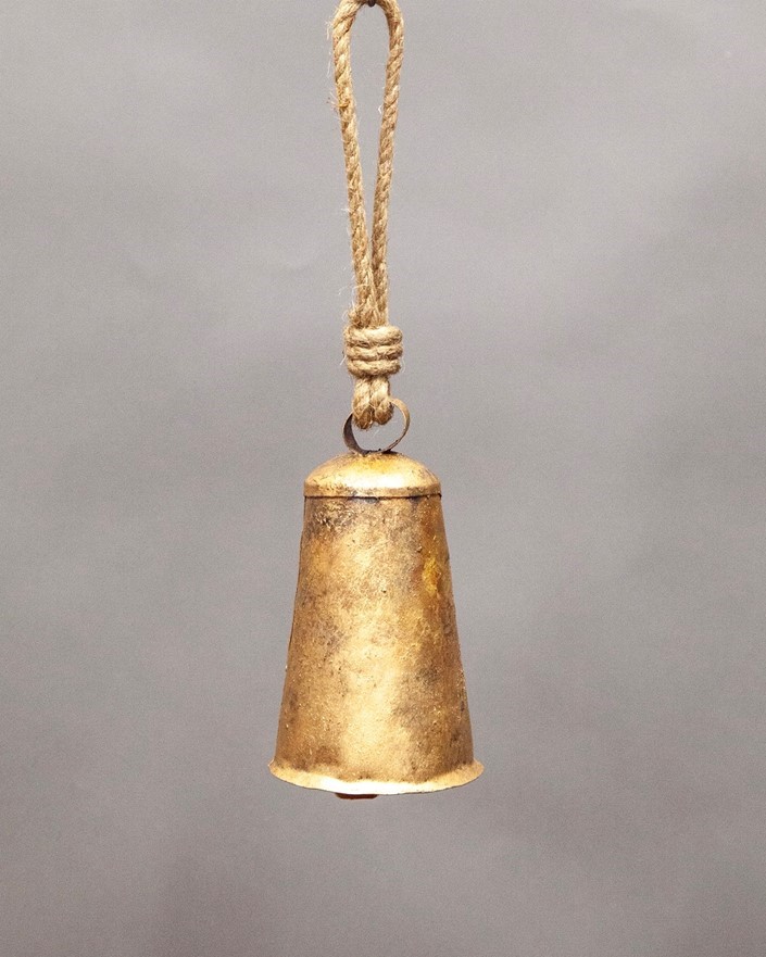 6 Inch Cow Bell W/ Wood Striker TL074