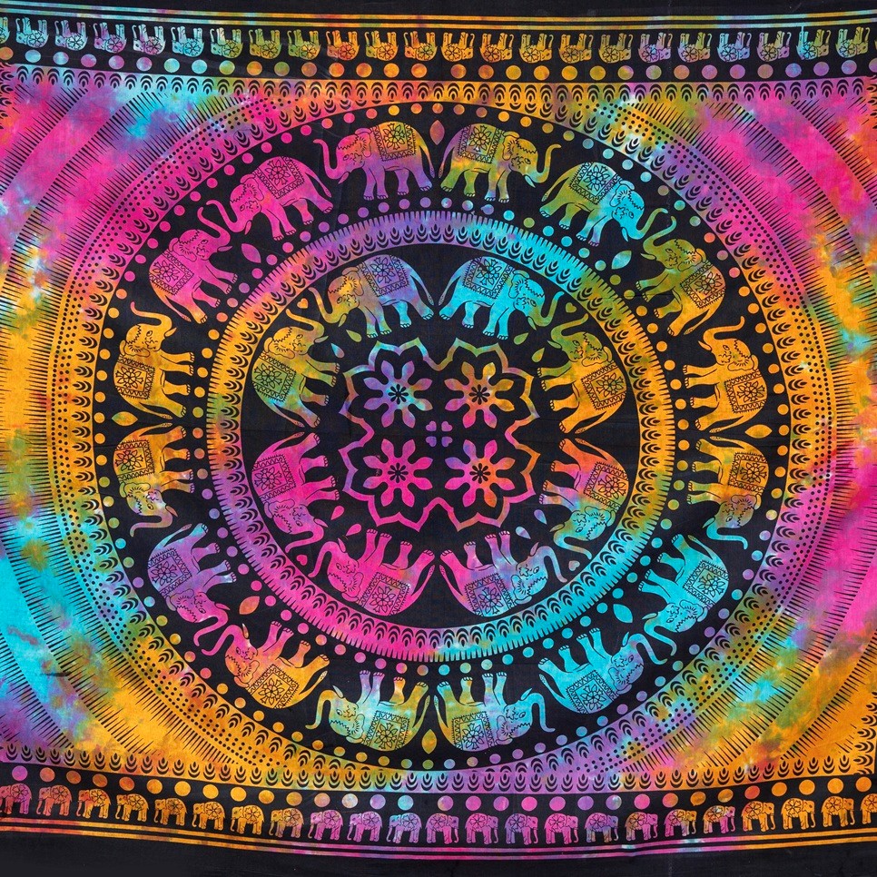 Elephant Mandala Wall Hanging 432-02