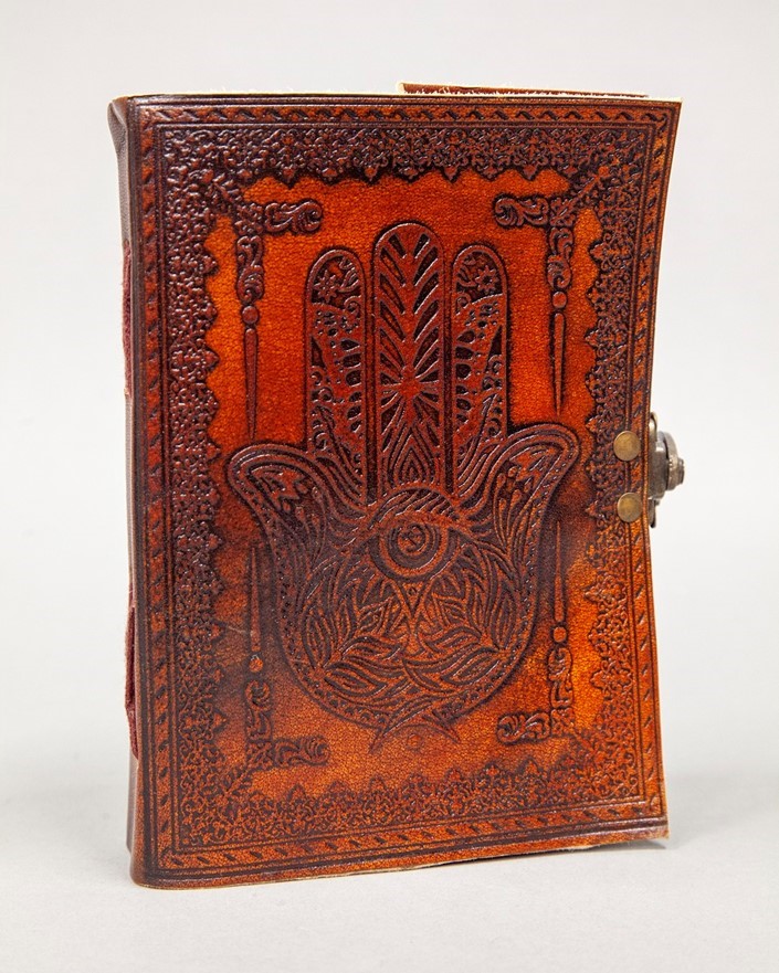 India Arts Leather Hand of Fatima Journal PM172-08