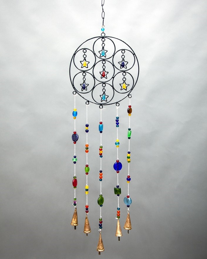 Star Windchime With Beads & Bells TS831