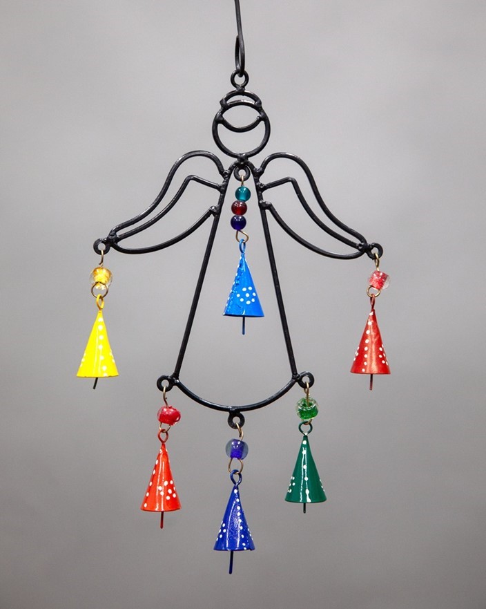 Angel Windchime With Painted Bells TS878