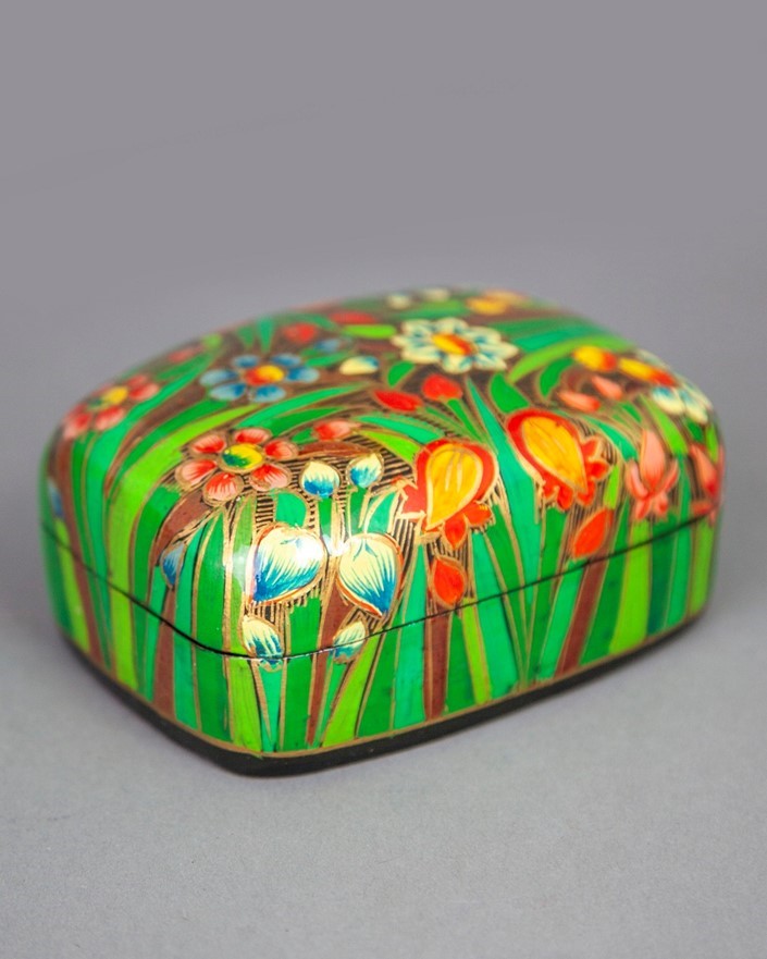 India Arts Hand Painted Floral Box PM102-02