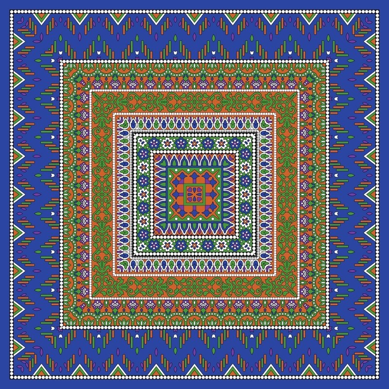 India Arts Ethnic Design Cotton Napkin TN394-05