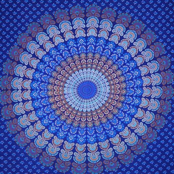 Peacock Mandala Tapestry