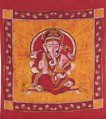 Wax Batik Ganesha Tapestry