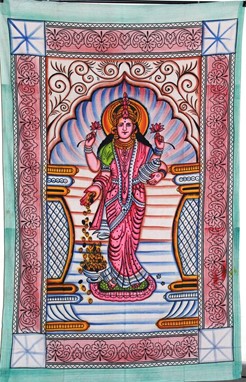 Handbrushed Laxmi Tapestry