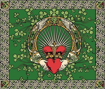 Irish Claddagh Tapestry