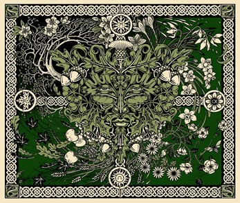 Celtic Greenman Tapestry