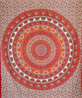 Elephant Mandala Tapestry