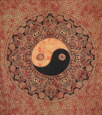 Yin Yang Dragon Tapestry