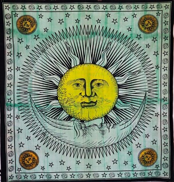 Hand Brushed Celestial Tapestry