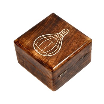 Wholesale Carved Hot Air Balloon Wood Box from India Arts