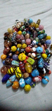 Assorted Ornate Glass Beads