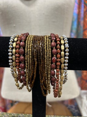 19 Assorted Beaded Bracelets
