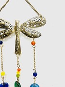 Iron Dragonfly Chime W/ Beads TS889 View 2