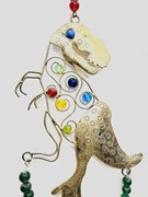 India Arts Iron T-Rex Chime with Beads TS891 View 2