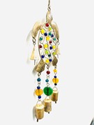 India Arts Iron Turtle Chime W/ Glass Beads TS890 View 3